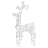VidaXL Christmas decorations reindeer 2 pcs 60x16x100 cm acrylic