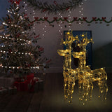 VidaXL Christmas decorations reindeer 2 pcs 60x16x100 cm acrylic