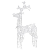 VidaXL Christmas decorations reindeer 3 pcs 60x16x100 cm acrylic