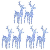 VidaXL Christmas reindeer 6 pcs 240 LEDs acrylic cold white