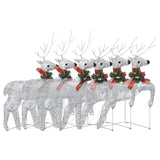 VidaXL Christmas reindeer 6 pcs 120 LEDs silver