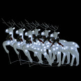 VidaXL Christmas reindeer 6 pcs 120 LEDs white