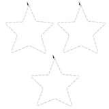 VidaXL Christmas figures stars with 48 LEDs 3 pcs 56 cm warm white
