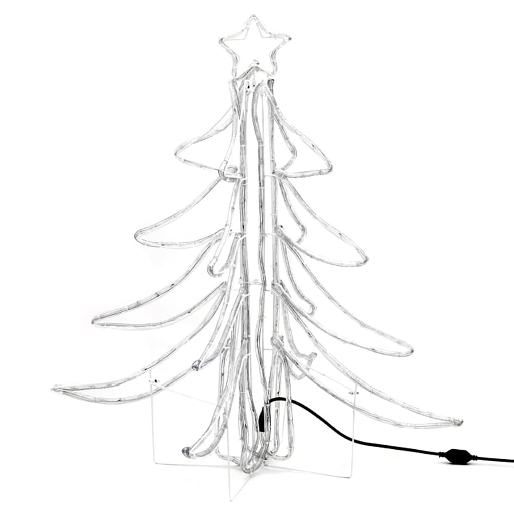 Vidaxl Christmas Figure Tree 3 ks skládací s LED 87x87x93 cm teplá bílá