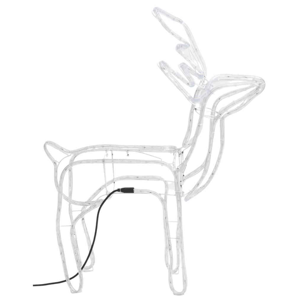VidaXL Christmas figure reindeer 2 pcs 76x42x87 cm warm white