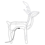 VidaXL Christmas figure reindeer 2 pcs 76x42x87 cm warm white