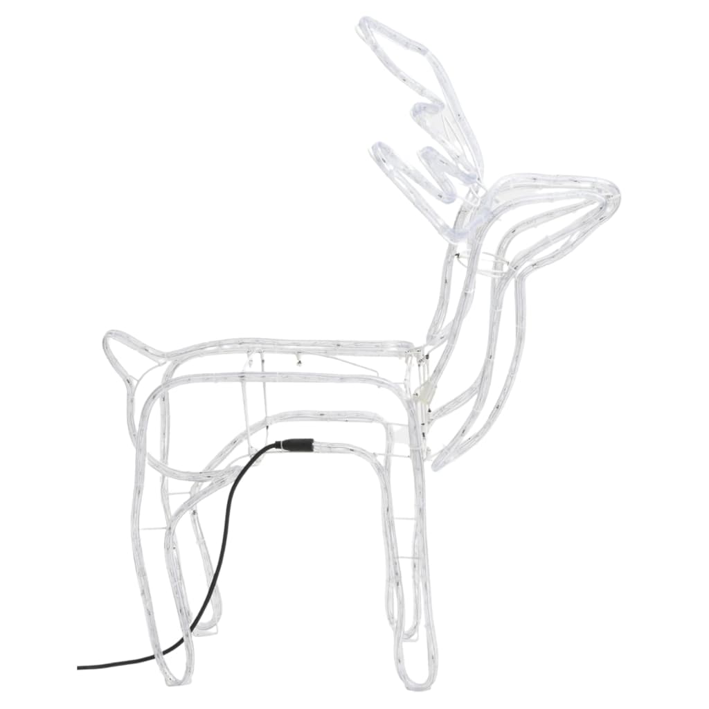 VidaXL Christmas figure reindeer 3 pcs 76x42x87 cm warm white