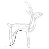 VidaXL Christmas figure reindeer 3 pcs 76x42x87 cm warm white