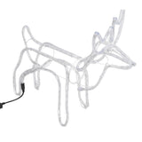 VidaXL Christmas figure reindeer 2 pcs 60x30x60 cm warm white