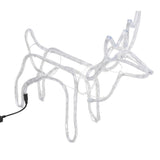 VidaXL Christmas figure reindeer 3 pcs 60x30x60 cm warm white