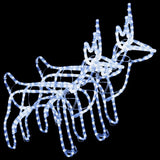 VidaXL Christmas figure reindeer 2 pcs 60x30x60 cm cold white