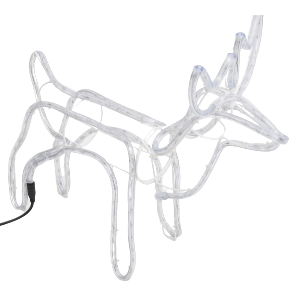 VidaXL Christmas figure reindeer 2 pcs 60x30x60 cm cold white