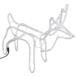 VidaXL Christmas figure reindeer 2 pcs 60x30x60 cm cold white