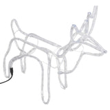 VidaXL Christmas figure reindeer 3 pcs 60x30x60 cm cold white