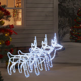 VidaXL Christmas figure reindeer 3 pcs 60x30x60 cm cold white