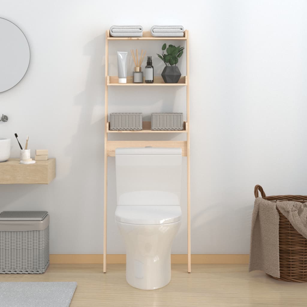 Vidaxl toilet rack 63.5x32x179 cm Solid pine