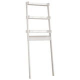Vidaxl toalettstativ 63,5x32x179 cm solid furuhvit hvit
