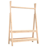Vidaxl tøjstativ 100x45,5x150 cm solid fyrretræ