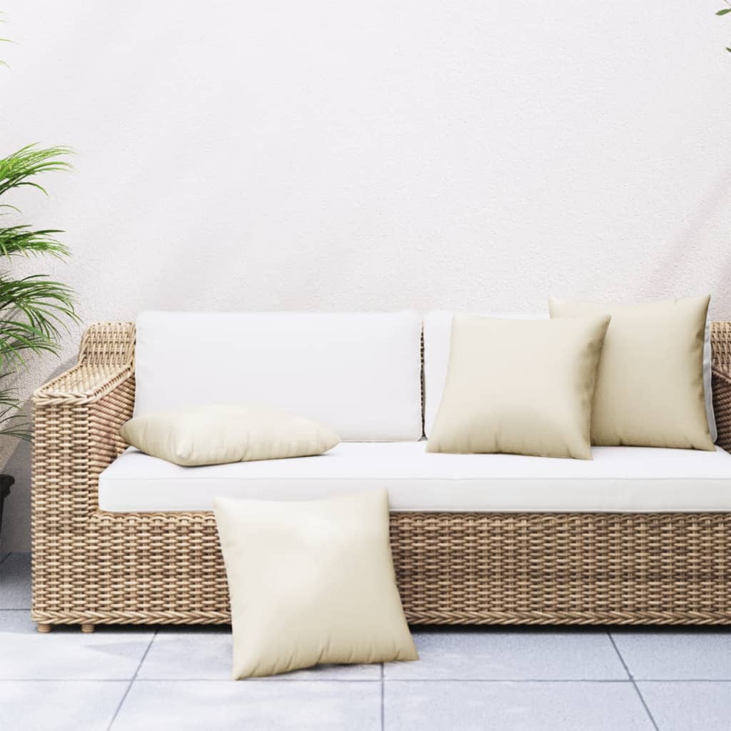 Vidaxl Sofa cushions 4 pcs 40x40 cm Fabric crème colored