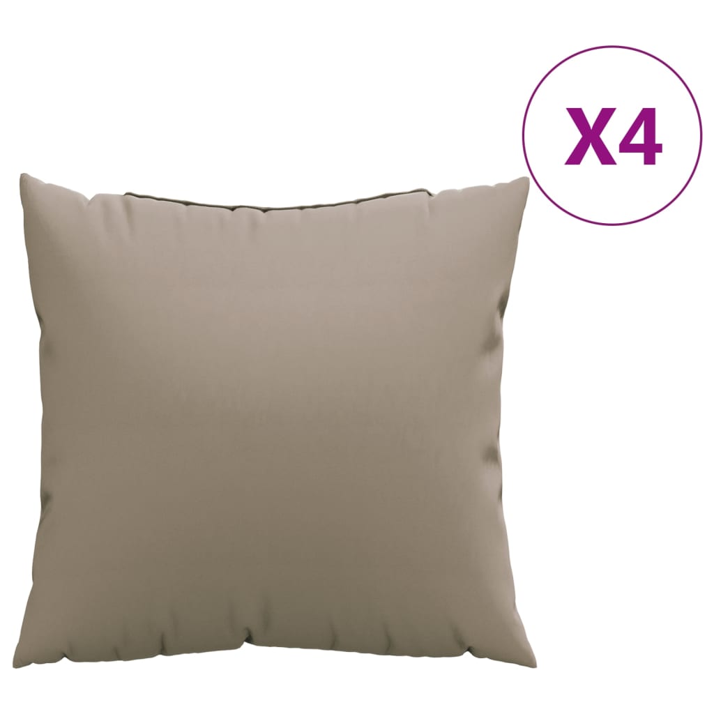Vidaxl blazine kavč 4 st 50x50 cm tkanina taupe