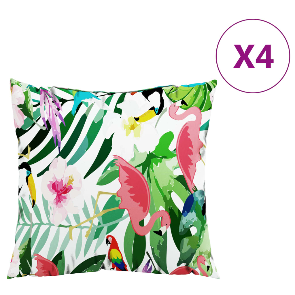 Cuscini decorativi Vidaxl 4 ST 50x50 cm tessuto multilorato