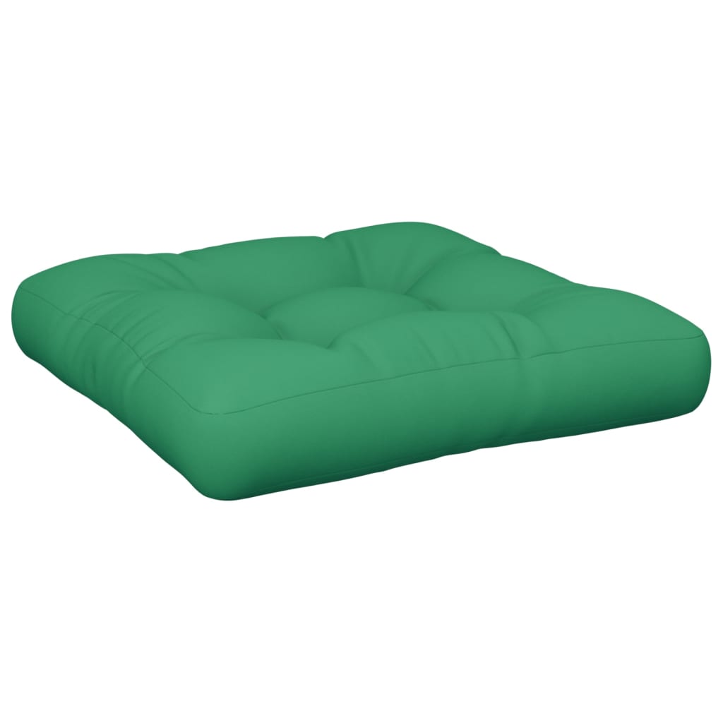 Vidaxl Pallet Pushion 50x50x12 cm stofgrøn
