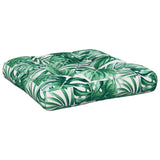 Vidaxl Pallet cushion leaf pattern 50x50x12 cm fabric