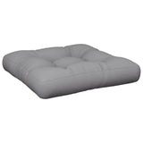 Vidaxl Pallet Cuscino 60x60x12 cm tessuto grigio