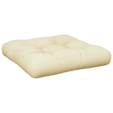VidaXL Pallet cushion 60x60x12 cm Fabric Crème -colored