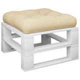 VidaXL Palettenkissen 60x60x12 cm Stoff beige