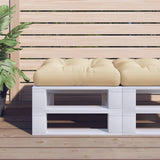 VidaXL Palettenkissen 60x60x12 cm Stoff beige