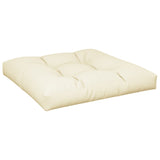VidaXL Pallet cushion 70x70x12 cm Fabric Crème -colored