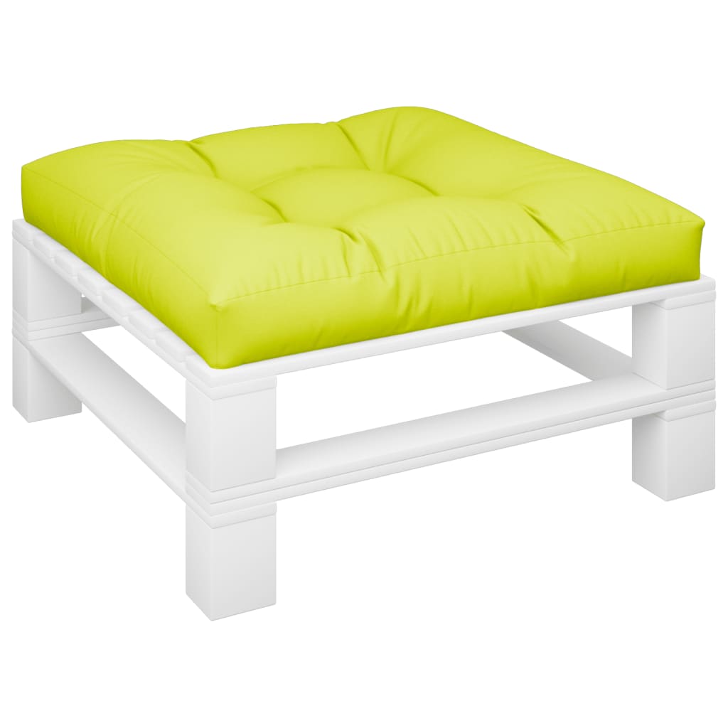 Vidaxl Pallet cushion 70x70x12 cm Fabric Clear green