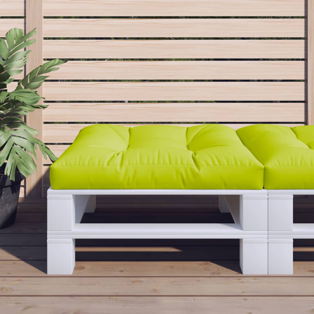 Vidaxl Pallet cushion 70x70x12 cm Fabric Clear green