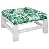 Vidaxl Pallet cushion leaf pattern 70x70x12 cm