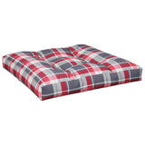 Vidaxl Pallet cushion 70x70x12 cm Fabric diamond pattern Red
