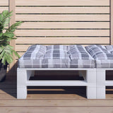 Vidaxl Pallet cushion 70x70x12 cm Fabric diamond pattern Gray