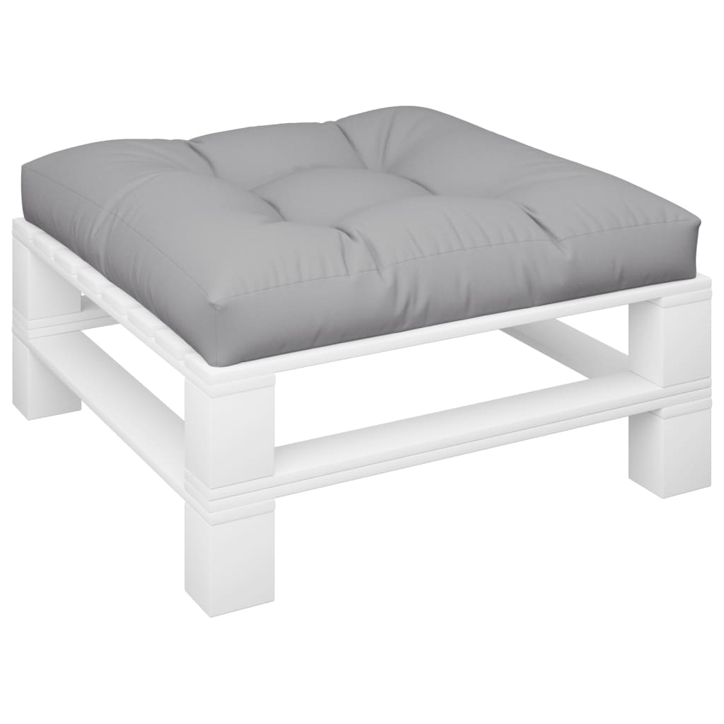 Vidaxl Pallet cushion 80x80x12 cm Fabric Gray