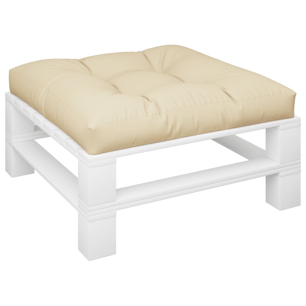 Vidaxl Pallet cushion 80x80x12 cm Fabric Beige
