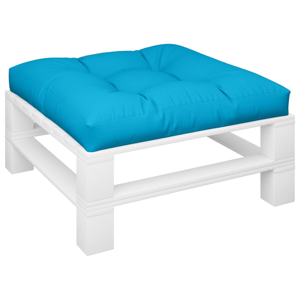 Vidaxl Pallet cushion 80x80x12 cm Fabric blue