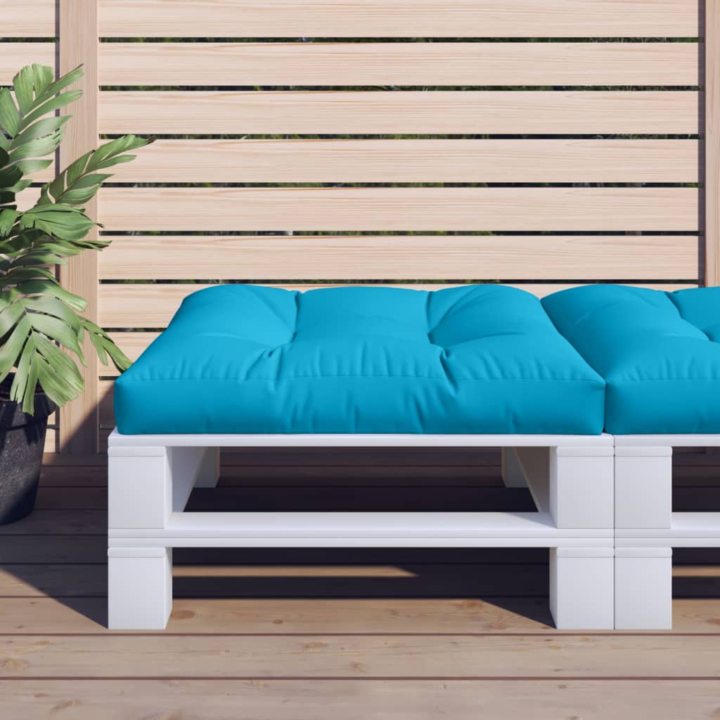 Vidaxl Pallet cushion 80x80x12 cm Fabric blue