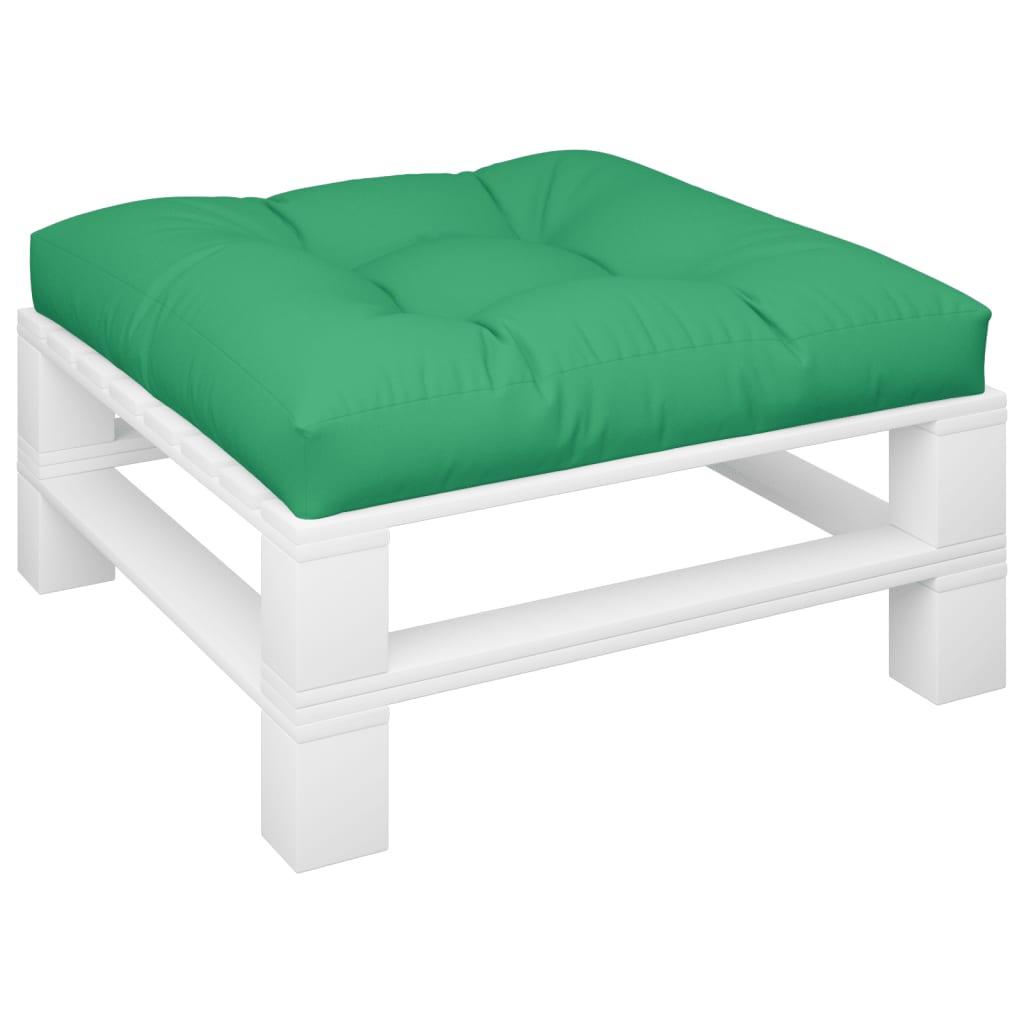 Vidaxl Pallet cushion 80x80x12 cm Fabric green