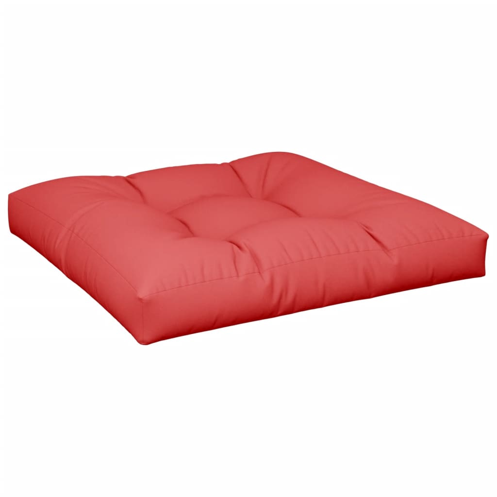 Vidaxl Pallet cushion 80x80x12 cm Fabric red