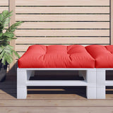 Vidaxl Pallet cushion 80x80x12 cm Fabric red
