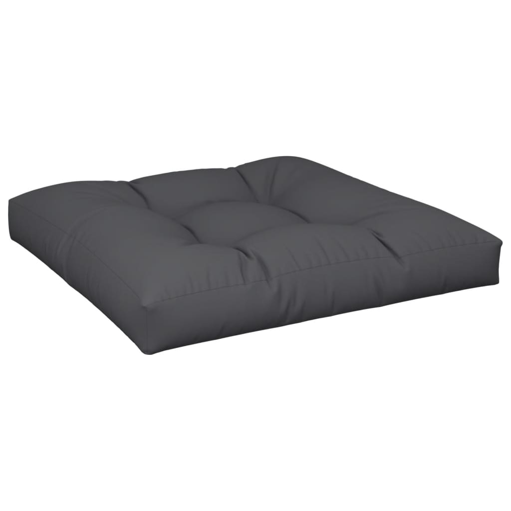 Vidaxl Pallet cushion 80x80x12 cm Fabric Black