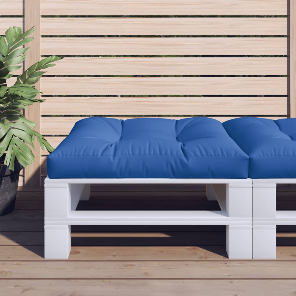 VidaXL Pallet cushion 80x80x12 cm Fabric royal blue