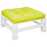 Vidaxl Pallet cushion 80x80x12 cm Fabric Clear green