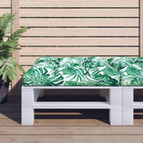 Vidaxl Pallet cushion leaf pattern 80x80x12 cm fabric