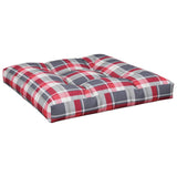 Vidaxl Pallet cushion 80x80x12 cm Fabric diamond pattern Red