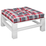 Vidaxl Pallet cushion 80x80x12 cm Fabric diamond pattern Red